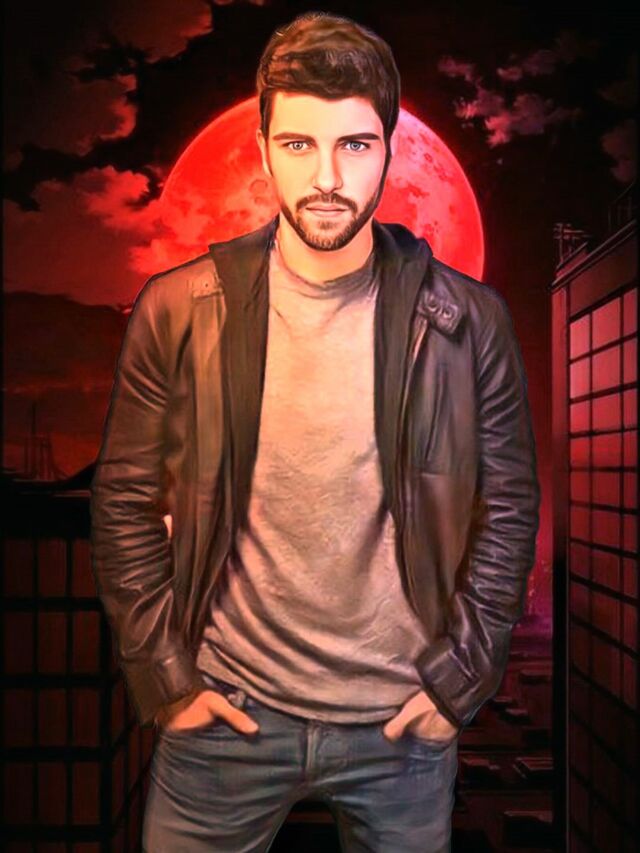 Red Moon Cityscape photo effect — generated using Photolab combo ID 21862212 via apiphotolab.me API