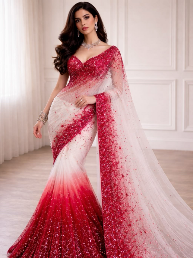 Original photo before applying Ruby Heart Saree Photolab effect